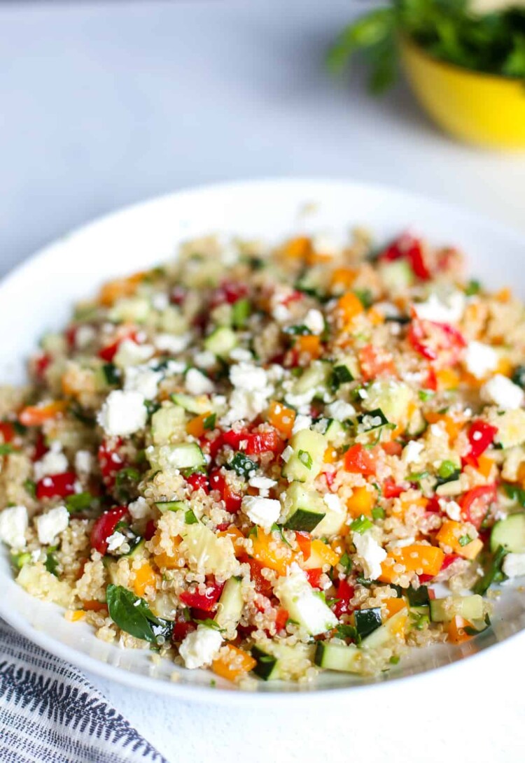 quinoa tabbouleh summer meal prep idea