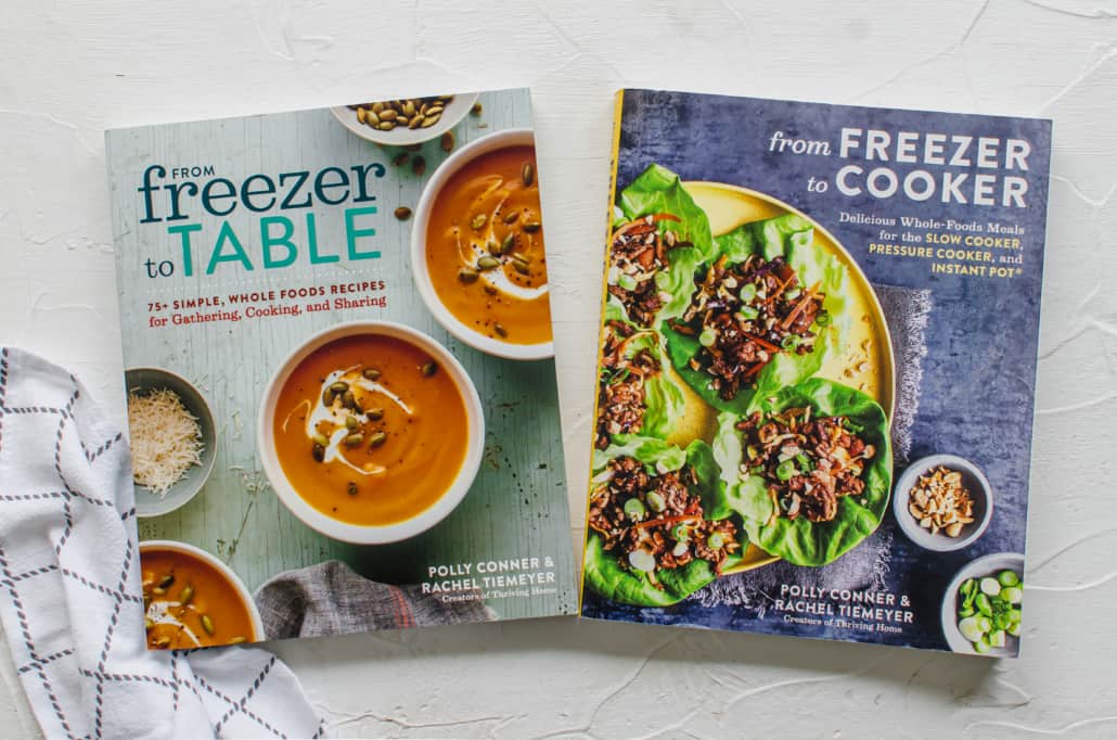 Freezer Meal cookbooks: From freezer to table and from freezer to cooker