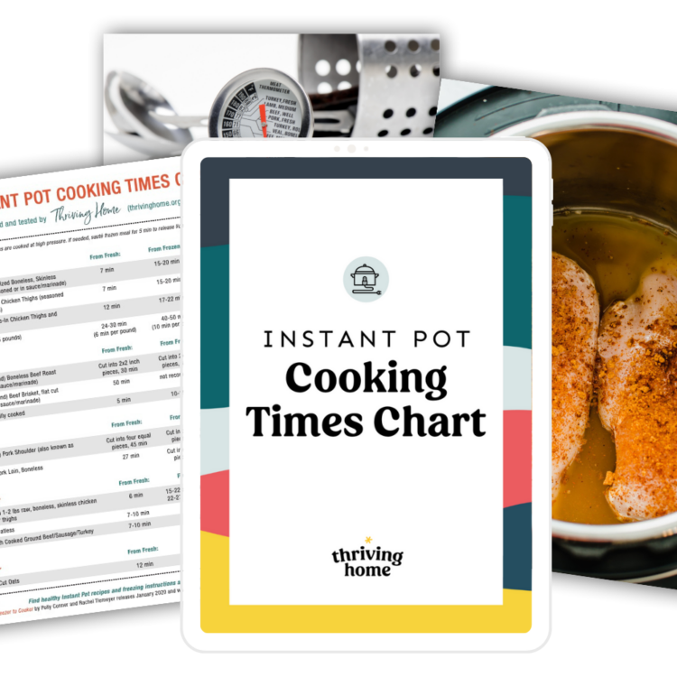 Instant Pot Cooking Times Chart CTA.