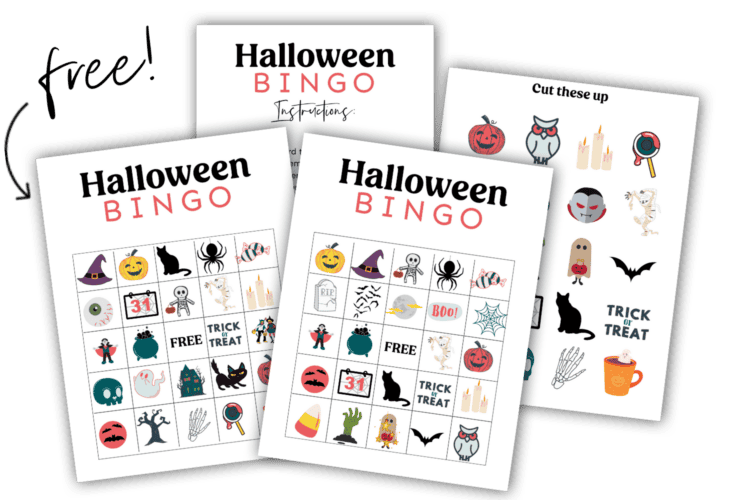 Halloween Bingo Cards.