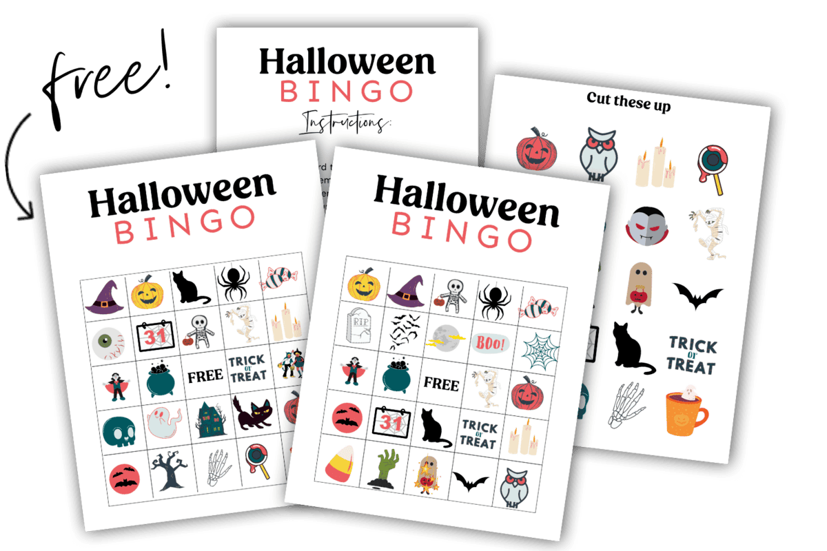 The CUTEST Halloween Bingo Printable (18 Free Cards!) - Thriving Home