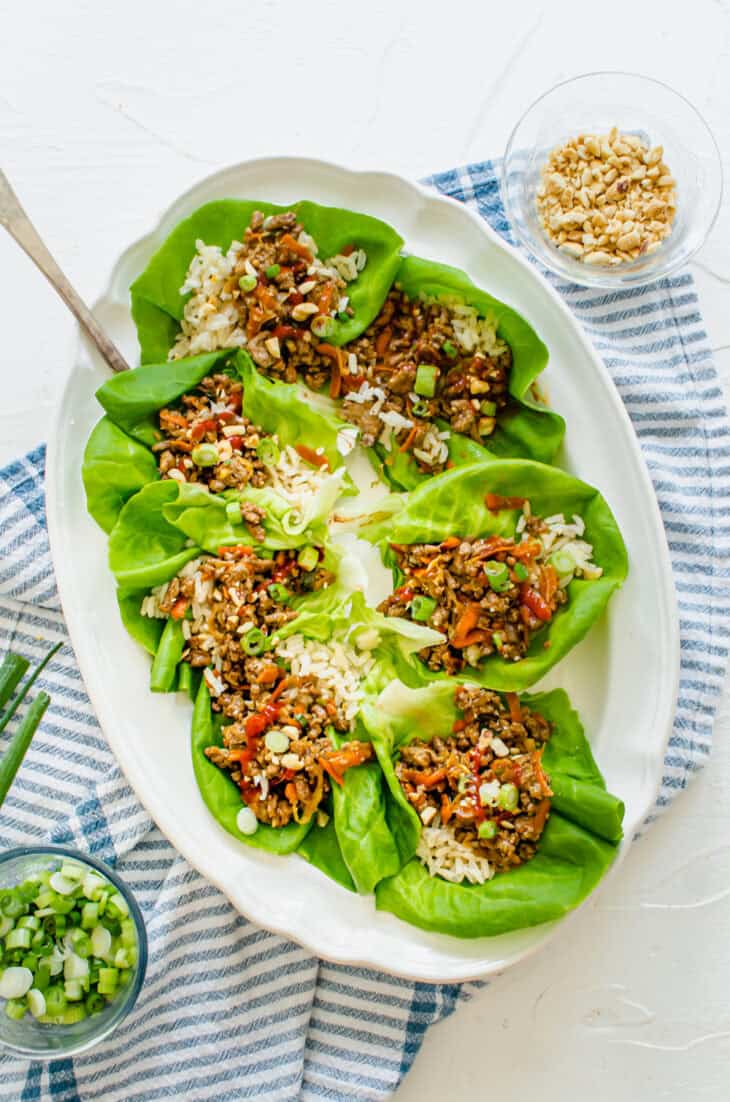 Chicken Lettuce Wraps {Inspired by P.F. Chang's} - Thriving Home