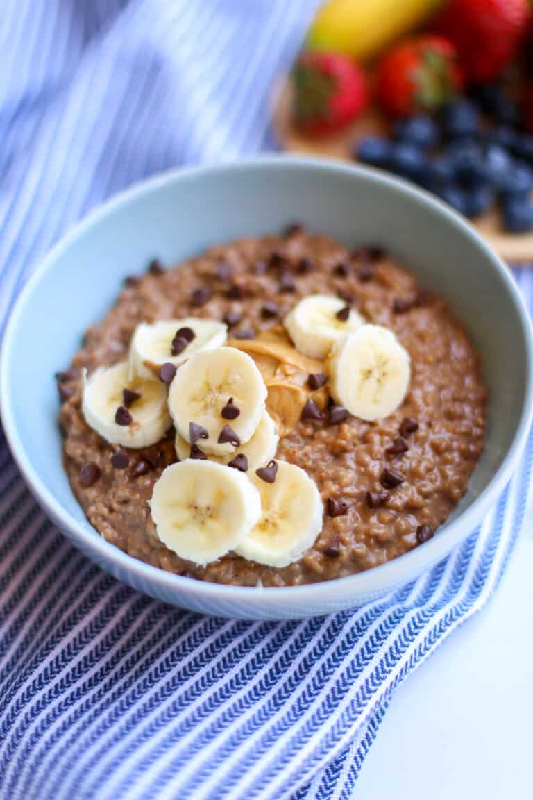 Peanut Butter Cup Steel Cut Oatmeal (in the Instant Pot) Thriving Home