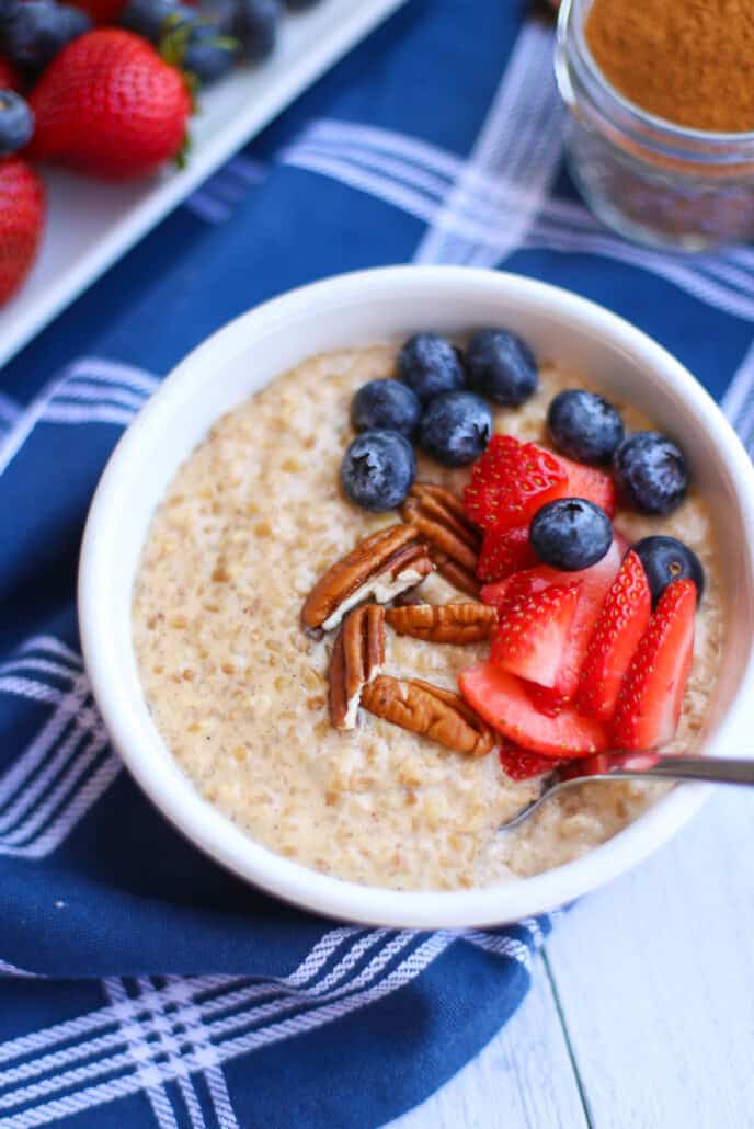 Instant Pot Maple Brown Sugar Oatmeal - Project Meal Plan