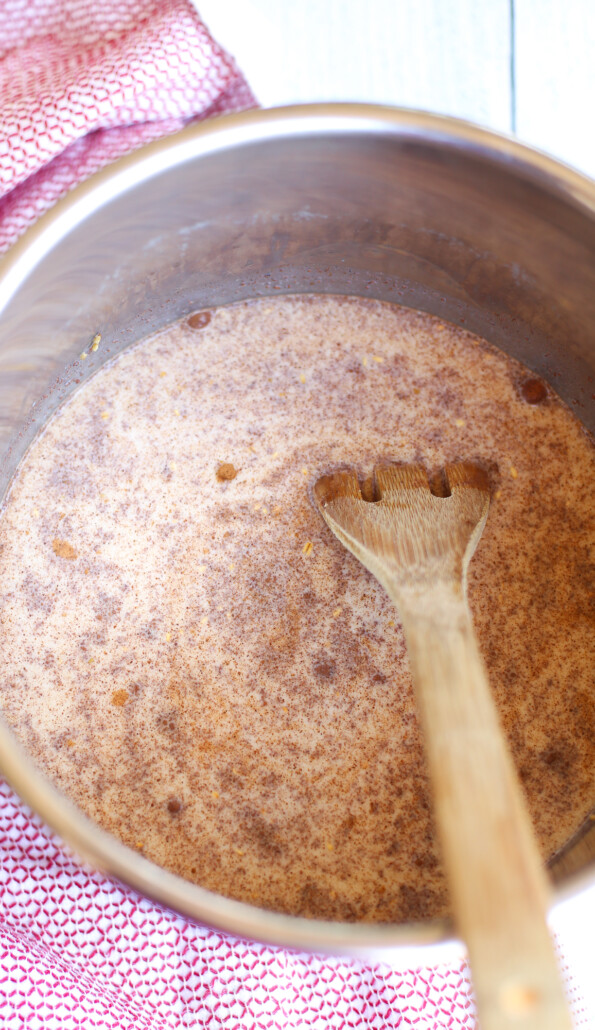 Stirring in ingredients in instant pot