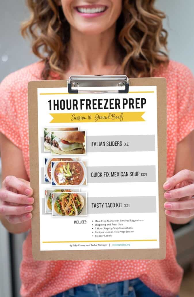 1 hour freezer prep for vacation meals