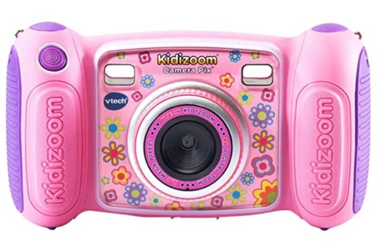 Pink Kidizoom digital camera.