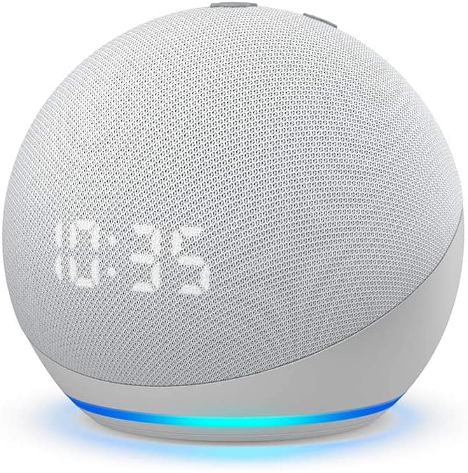 Echo Dot with Clock.