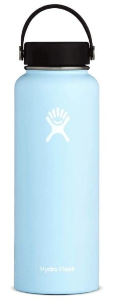 A blue hydroflask.