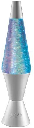 Teal and lavender sparkly lava lamp.