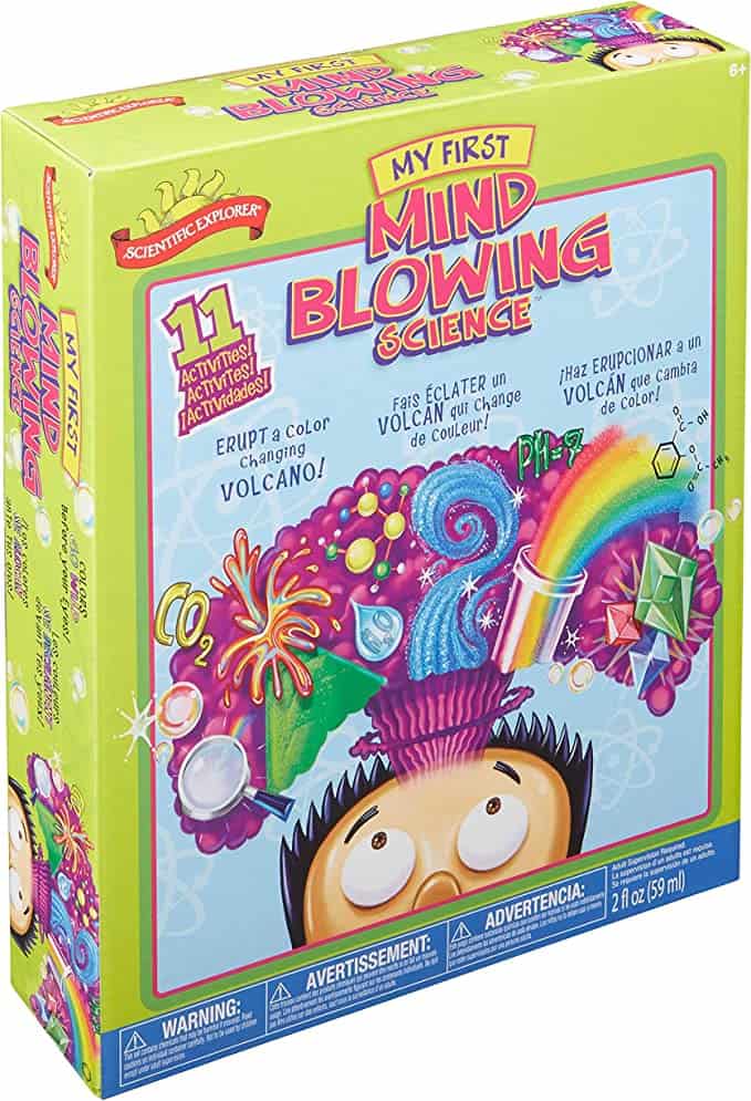 Stock photo of the box for Mind Blowing Science Kit.
