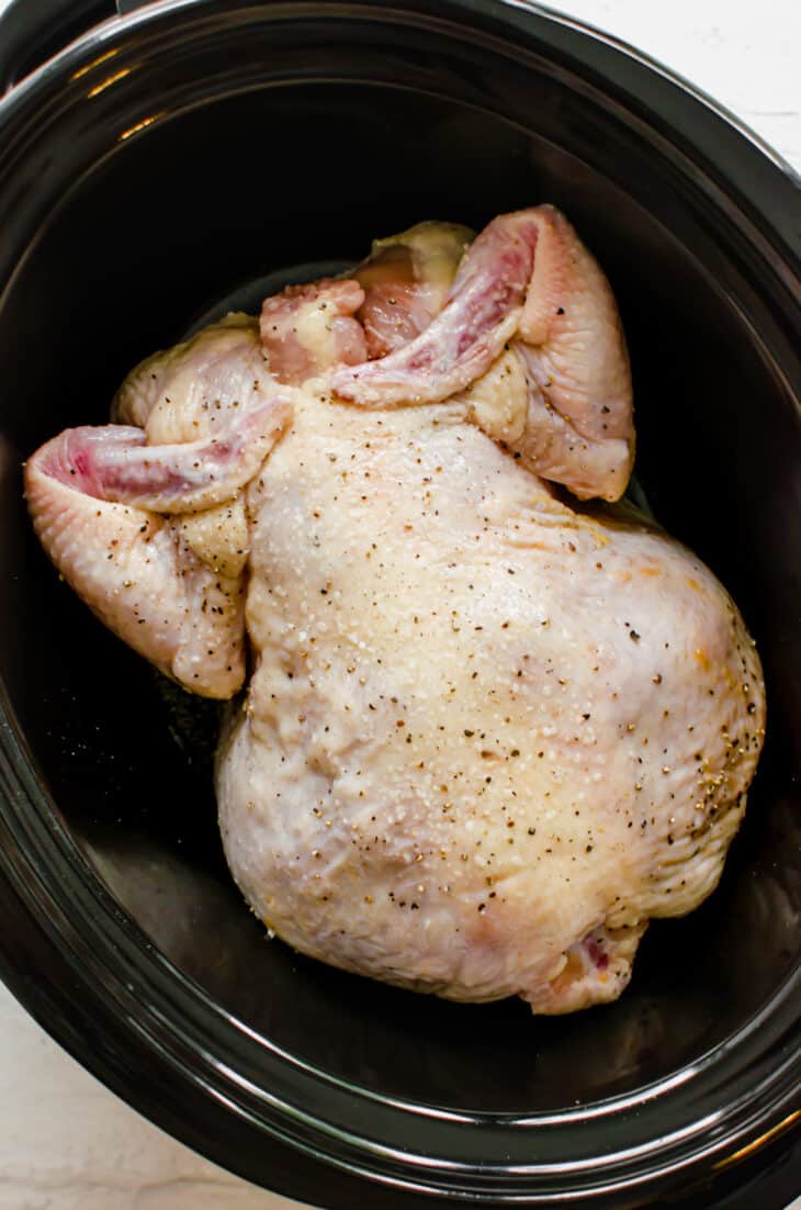 Crock Pot Whole Chicken with Gravy - Thriving Home