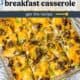 Make ahead breakfast casserole with hash browns.
