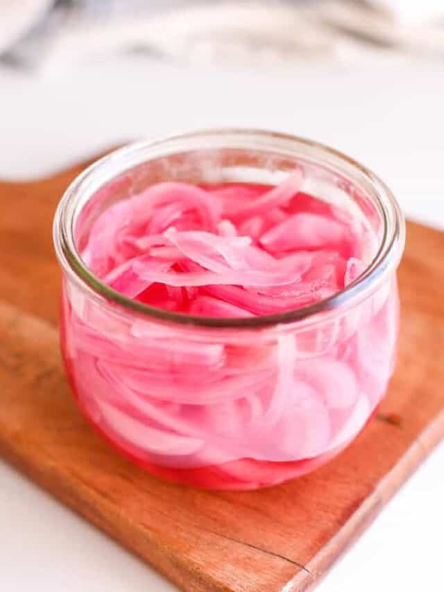 Easy Pickled Red Onions Thriving Home