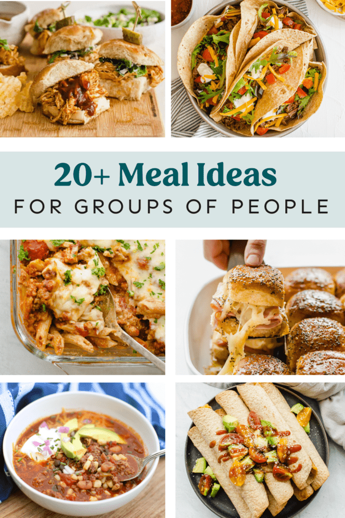 Meal ideas for groups of people