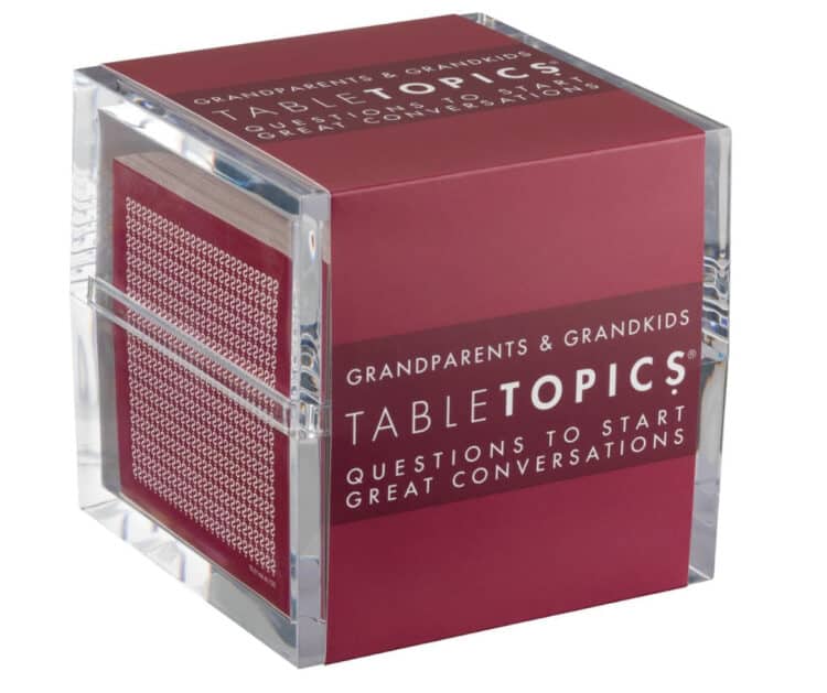 Table Topics for grandparents and grandkids.