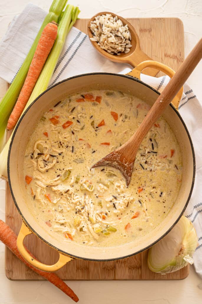 Chicken and Wild Rice Soup • Craving Some Creativity