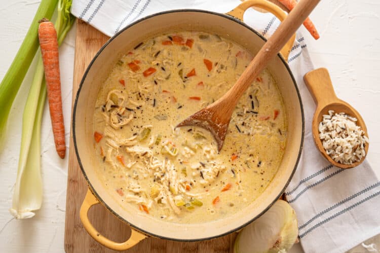 fully cooked chicken and wild rice soup