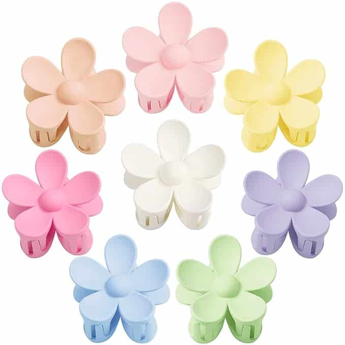 Flower claw clips.