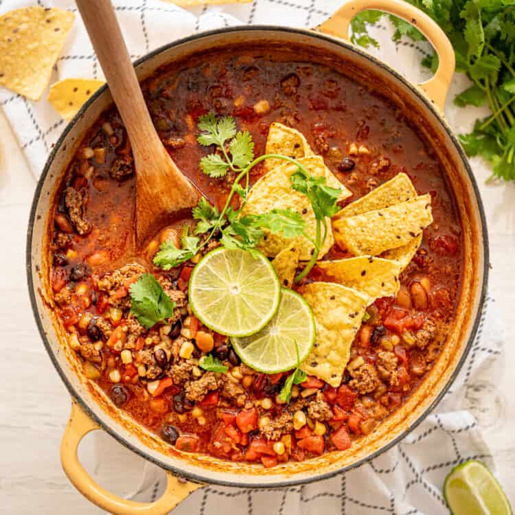 cooked mexican soup