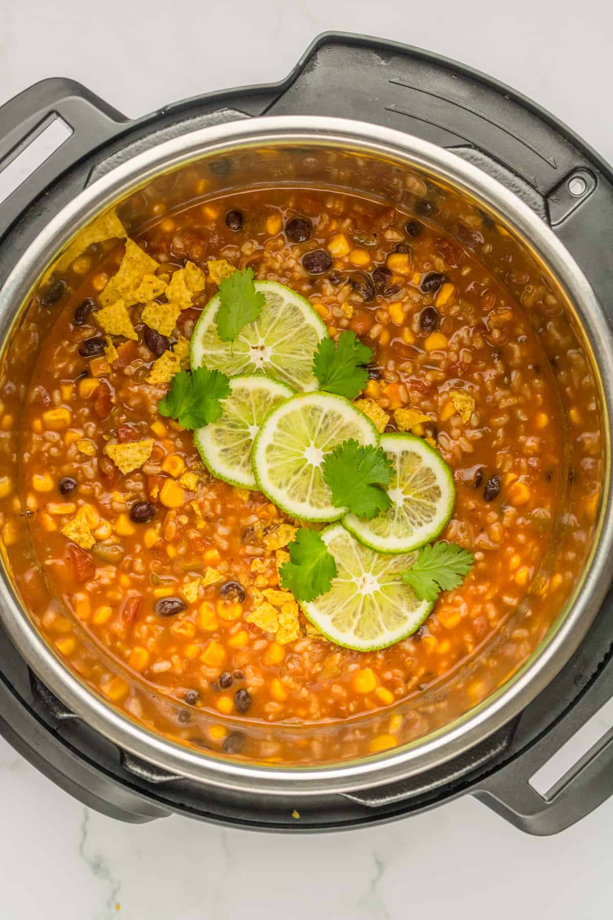 Tortilla soup in the instant pot.
