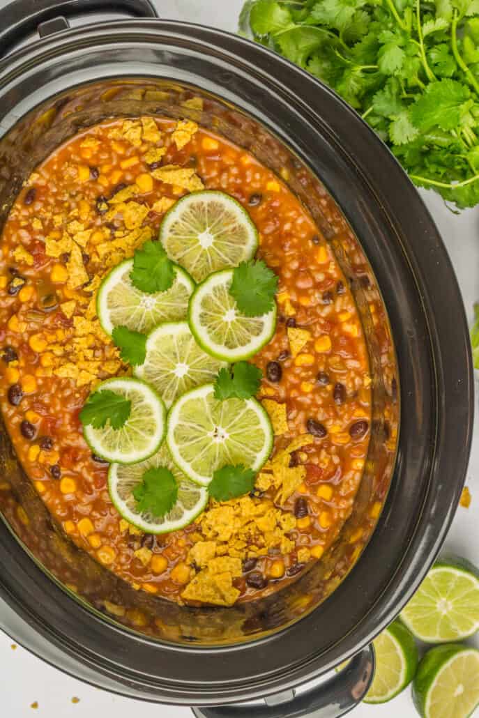 Tortilla Soup made in the Crock Pot