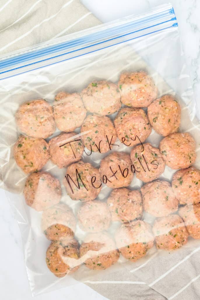 turkey meatballs as a freezer meal