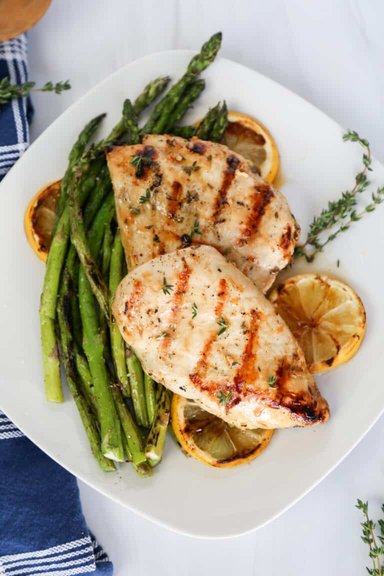 Lemon Garlic Chicken (5-Ingredient Marinade) - Thriving Home