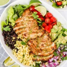 Southwest Chicken Salad on a serving platter.