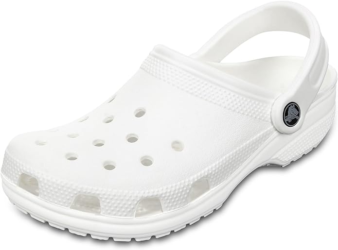 White crocs for teen boys.