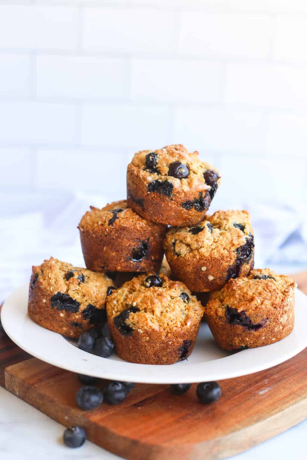 Blueberry Oatmeal Muffins - Thriving Home