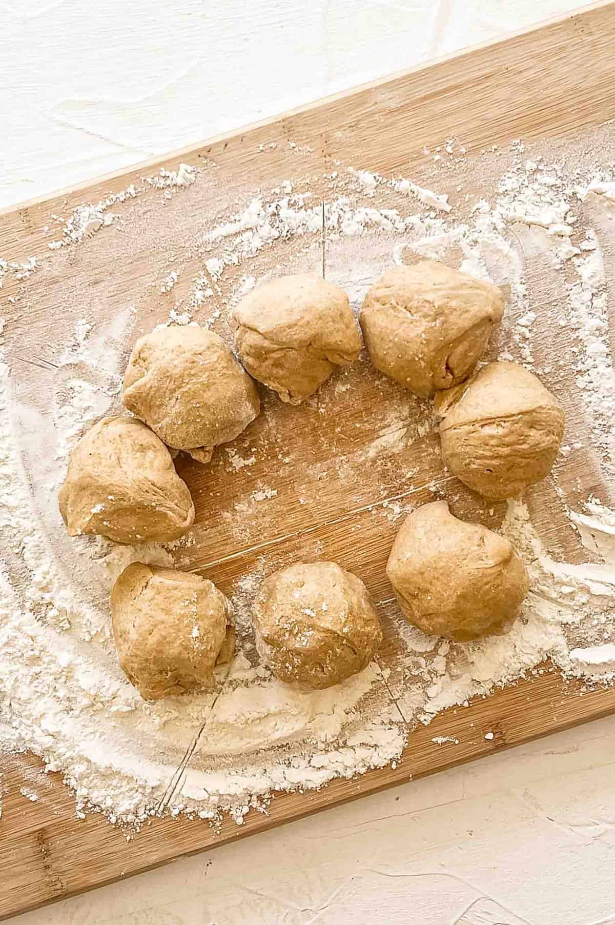 small calzone dough balls