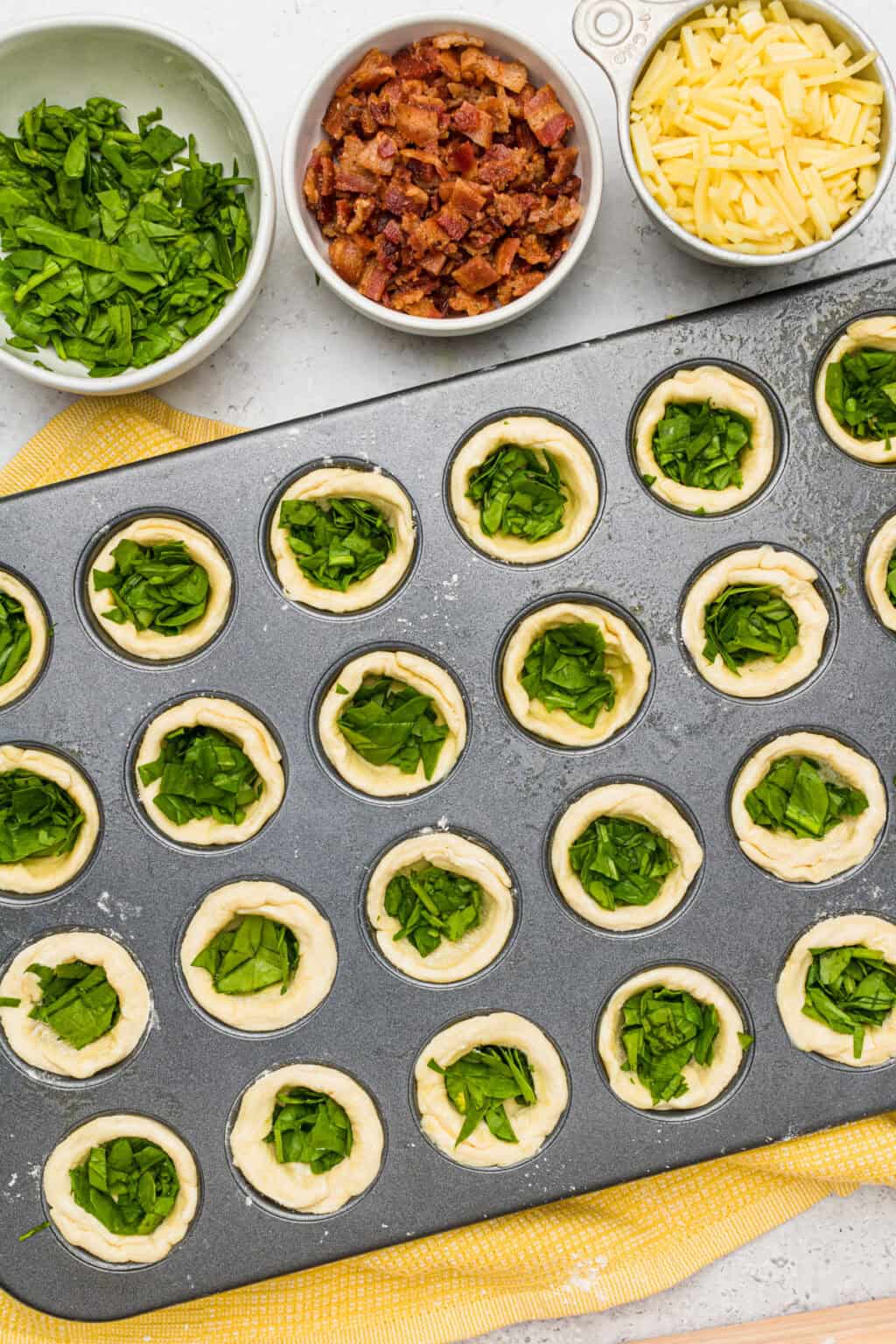 Bacon & Spinach Mini Quiche Recipe