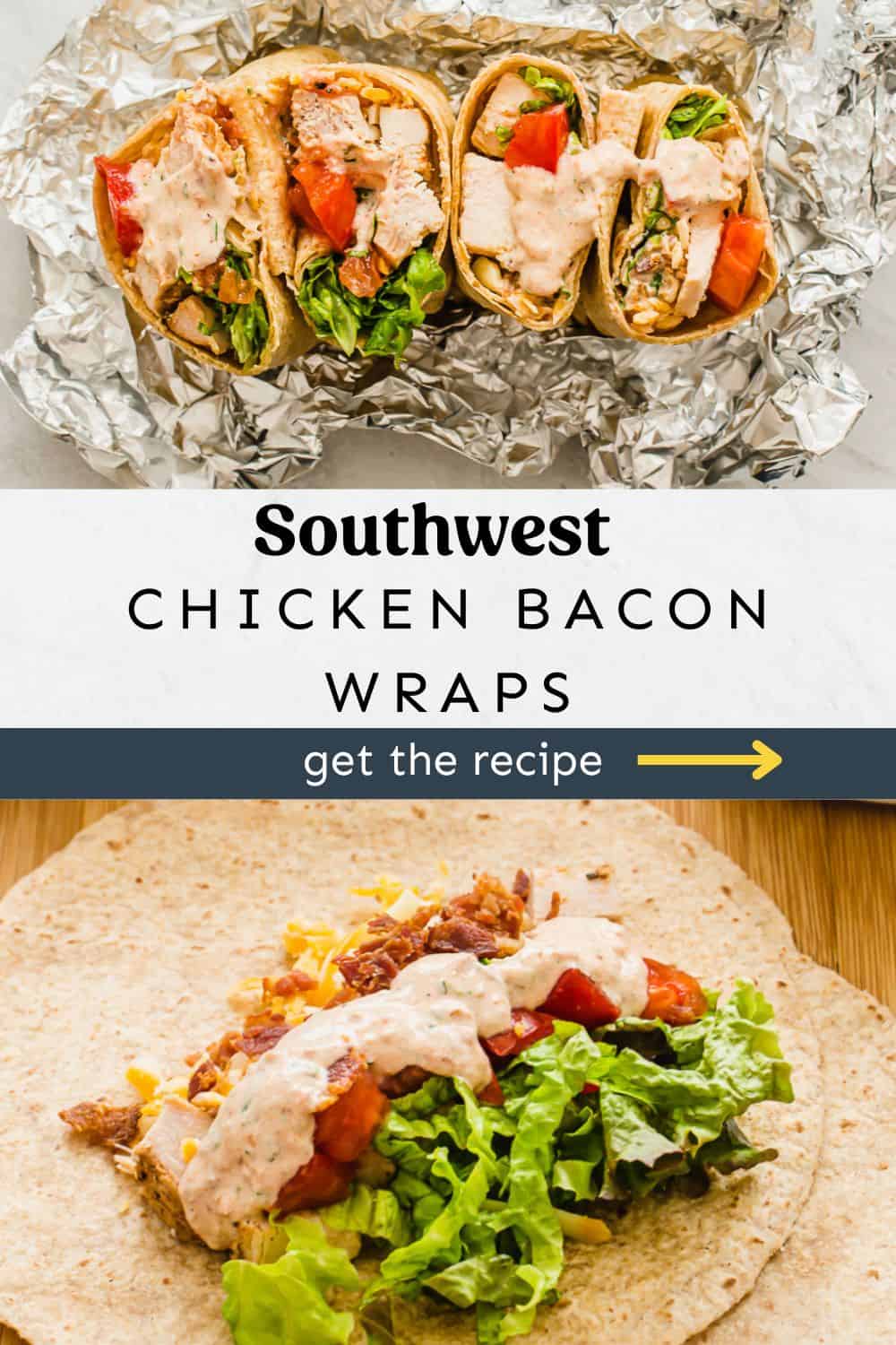 southwest chicken wraps in foil.