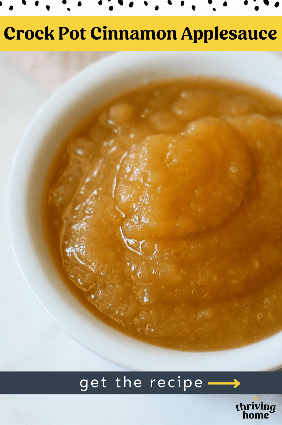 Crockpot cinnamon applesauce in a small bowl.