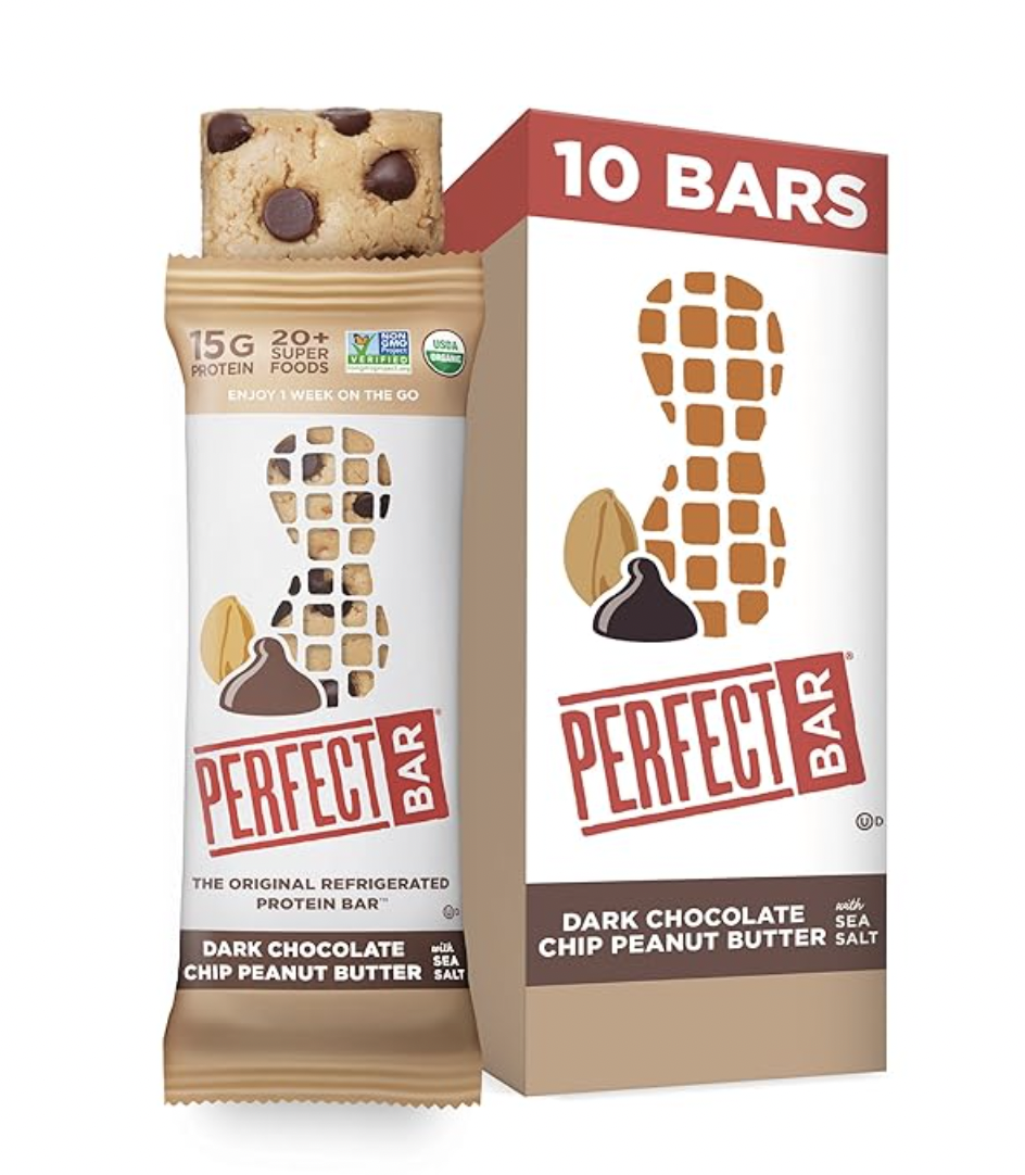 Stock image of Perfect Bar granola bars.