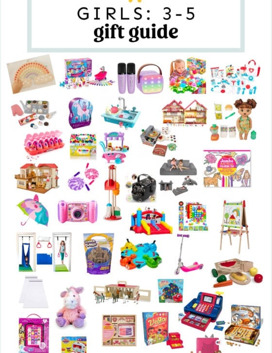 Gift ideas for preschool girls ages 3, 4, and 5.