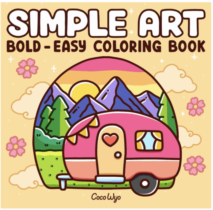 Simple Art Coloring Book.