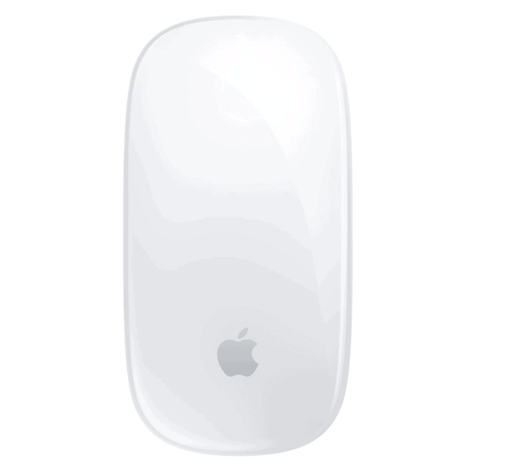 White Apple Magic Mouse.