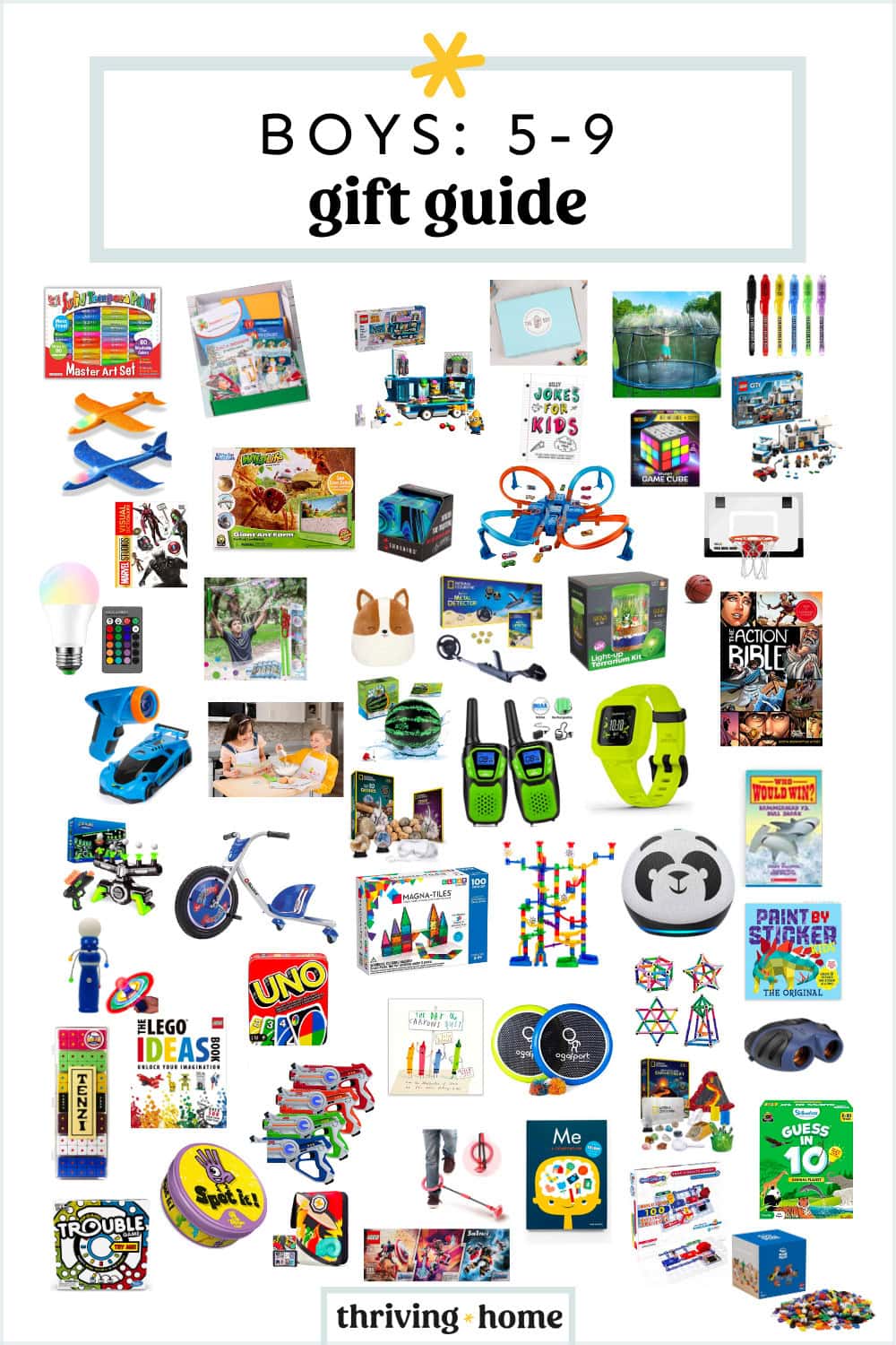 50 Gift Ideas for Boys Ages 5 9 Thriving Home