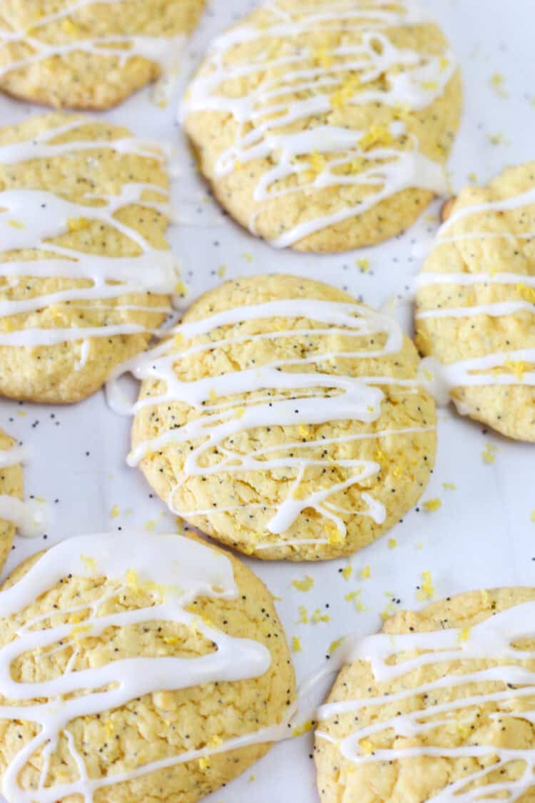 Lemon cake mix cookies.