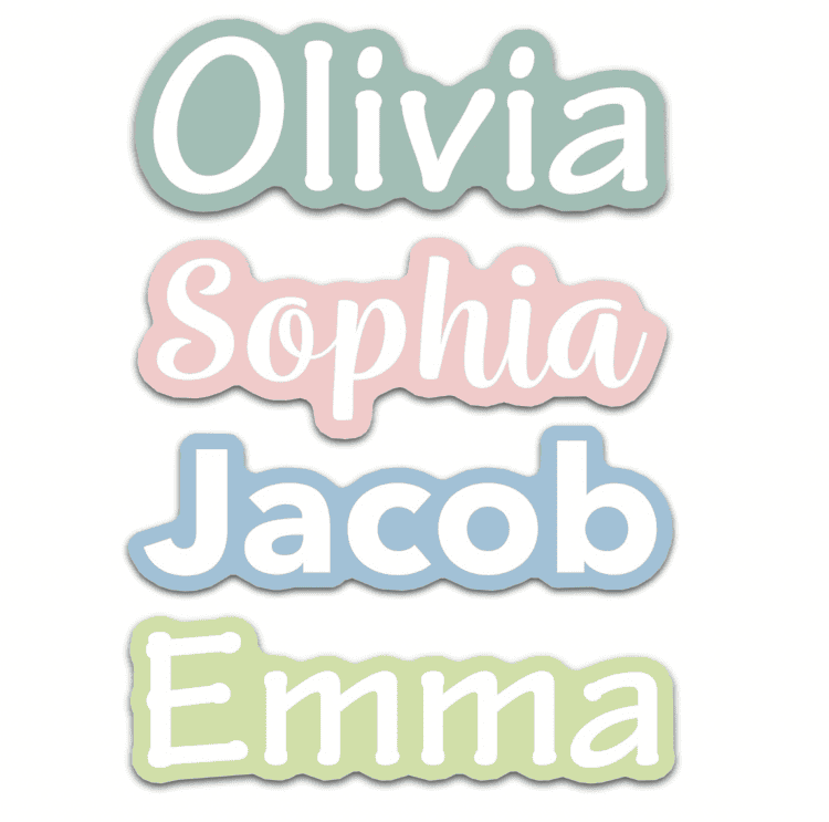 Customized Name Stickers