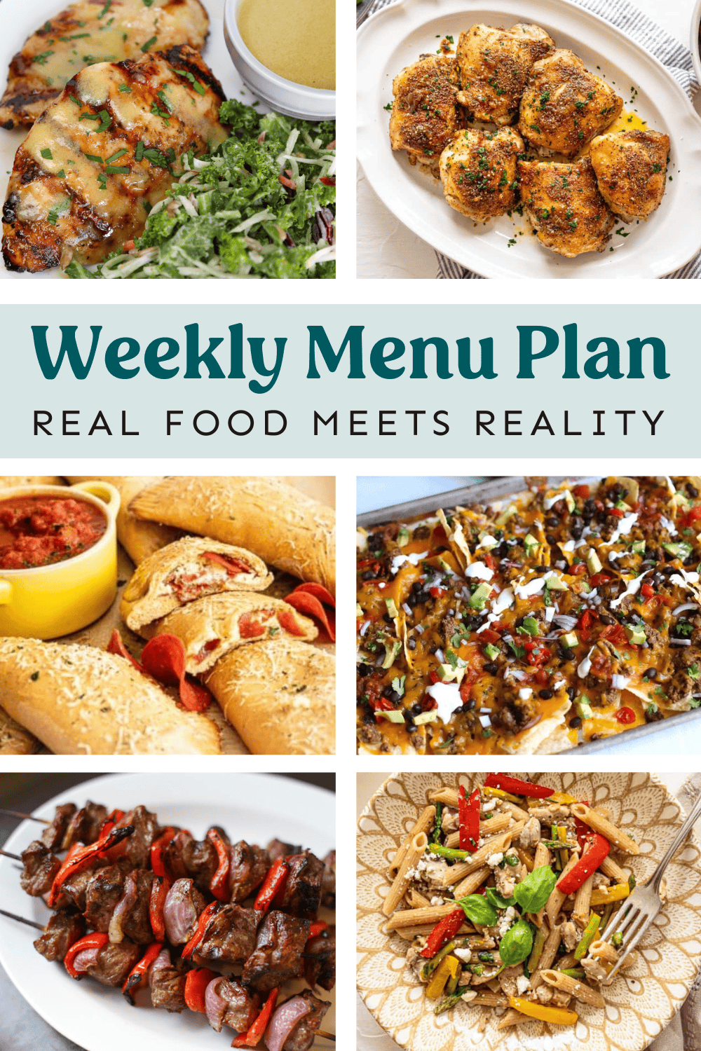 Collage of recipes from the meal plan.