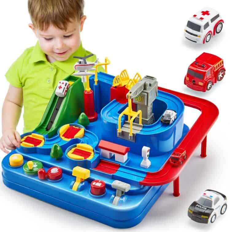 race track toy for preschool boys